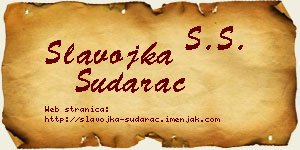 Slavojka Sudarac vizit kartica
